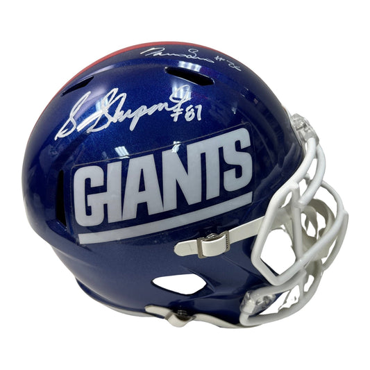 Darius Slayton & Sterling Shepard Autographed New York Giants Speed Replica Helmet Fanatics
