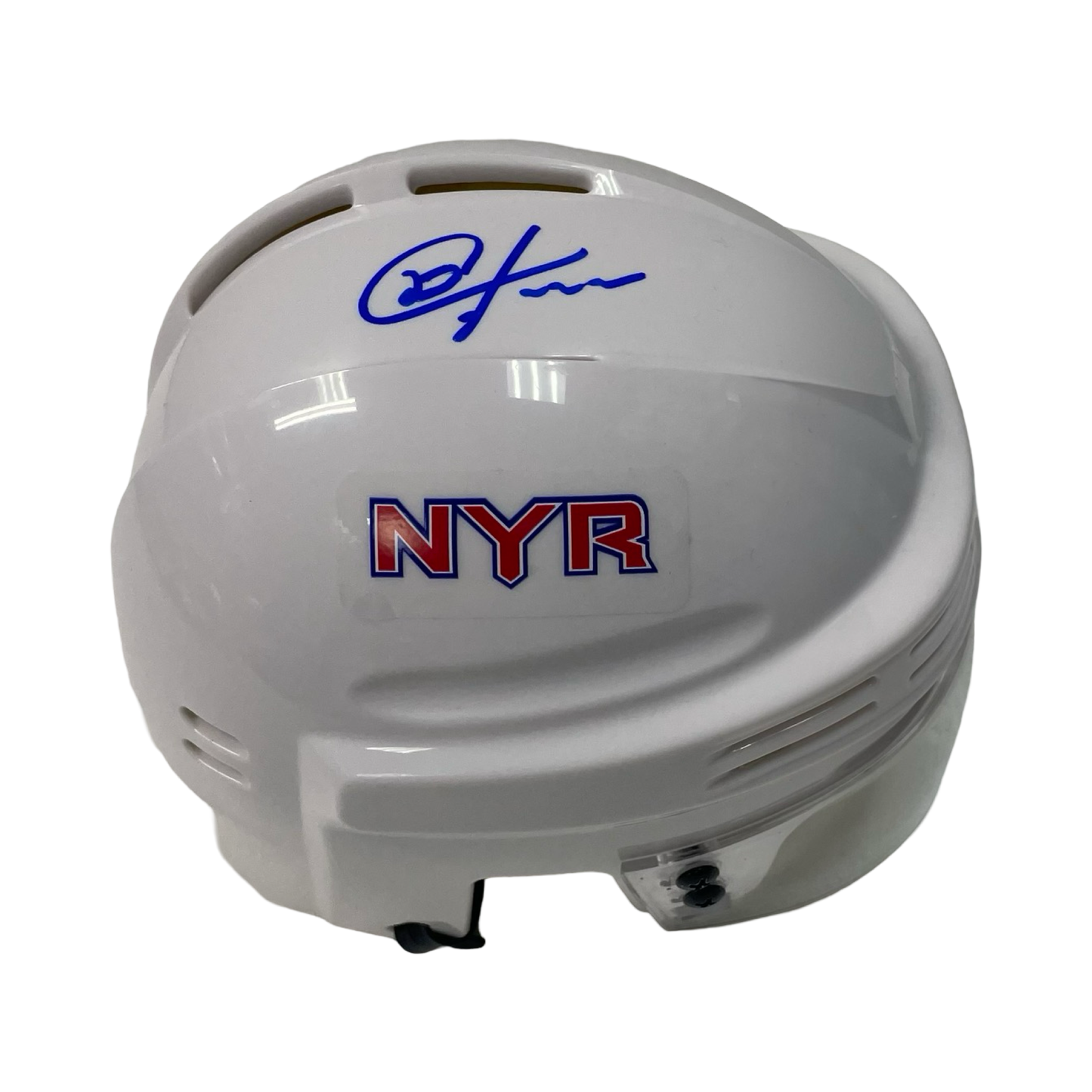 Chris Kreider Autographed New York Rangers White Mini Helmet Beckett