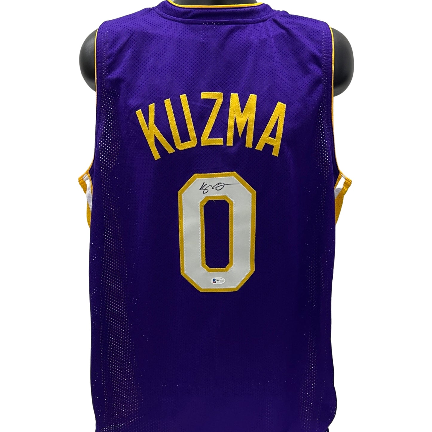 Kyle Kuzma Autographed Los Angeles Lakers Purple Jersey Beckett