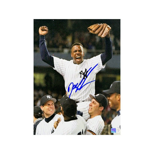 Doc Gooden Autographed New York Yankees No Hitter On Shoulders 8x10 Steiner CX