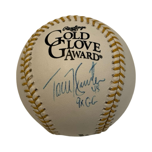 Torri Hunter Autographed Gold Glove OMLB Beckett