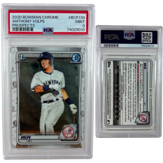 2020 Anthony Volpe Bowman Chrome 1st Prospects #BCP139 PSA MINT 9