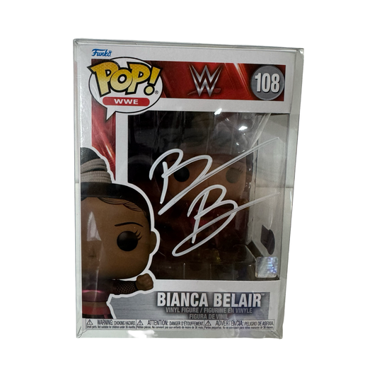 Bianca Belair Signed WWE Funko Pop #108 Beckett
