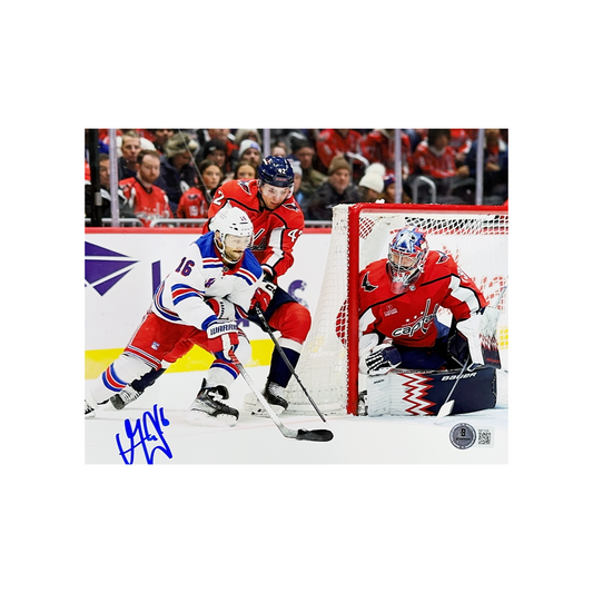 Vincent Trocheck Autographed New York Rangers Playoffs Goal vs Capitals 8x10 Beckett