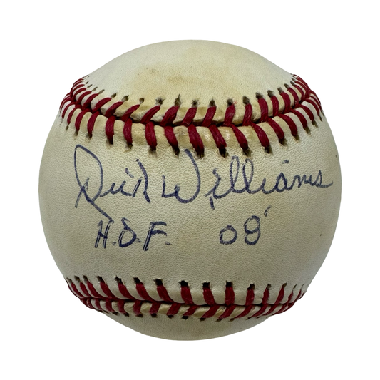 Dick Williams Autographed Official American League Baseball “HOF 08” Inscription JSA