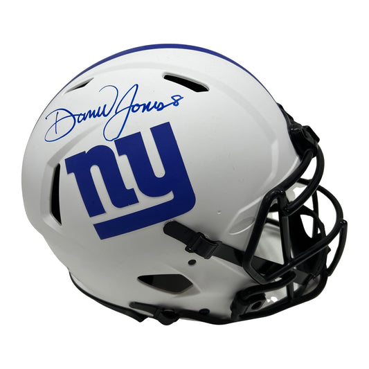 Daniel Jones Autographed New York Giants Lunar Eclipse Authentic Helmet Beckett