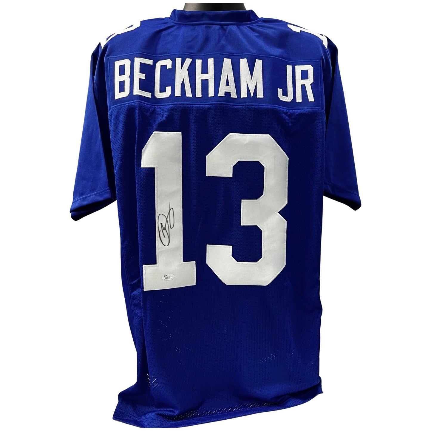 Odell Beckham Jr Autographed New York Giants Blue Jersey JSA