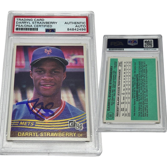 1984 Darryl Strawberry Autographed Donruss #68 PSA Auto Authentic