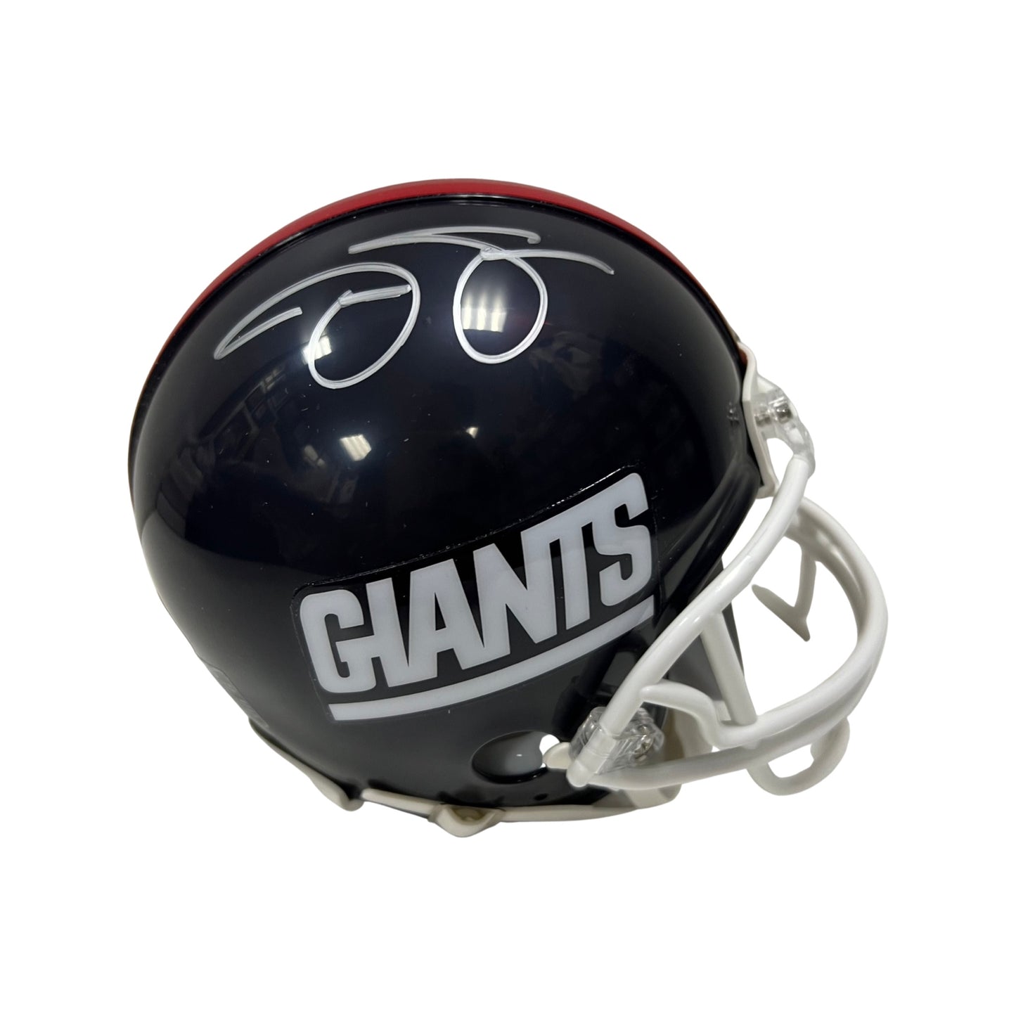 Jason Sehorn Autographed New York Giants Old School Mini Helmet JSA