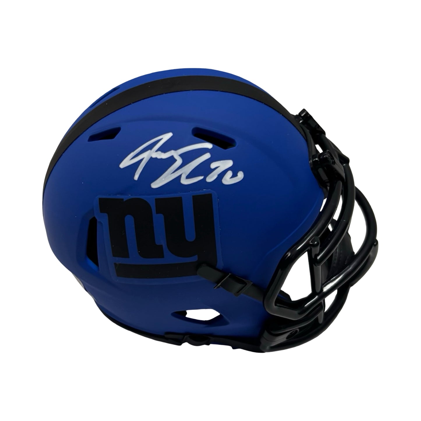 Jeremy Shockey Autographed New York Giants Rave Mini Helmet Beckett BAS