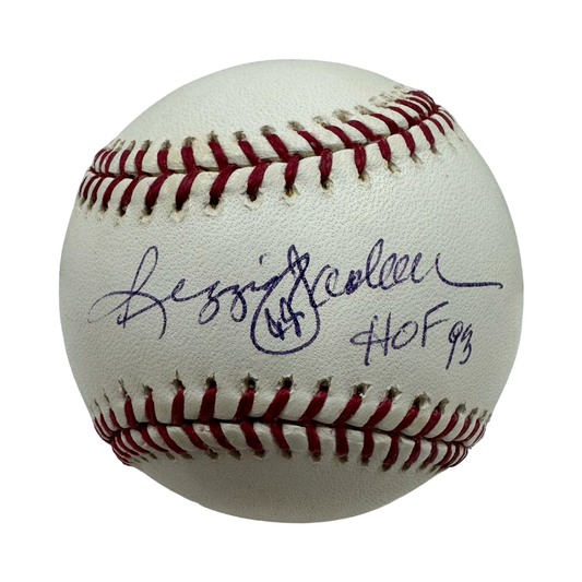 Reggie Jackson Autographed Official American League Baseball “HOF 93” Inscription JSA