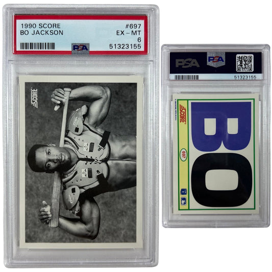 1990 Bo Jackson Score #697 PSA EX-MT 6