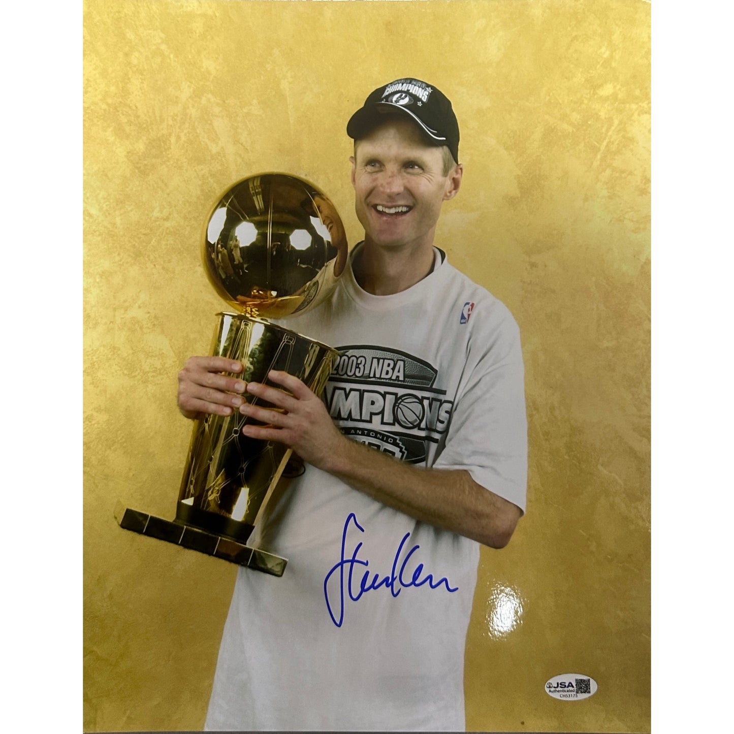 Steve Kerr Autographed Golden State Warriors 11x14 JSA