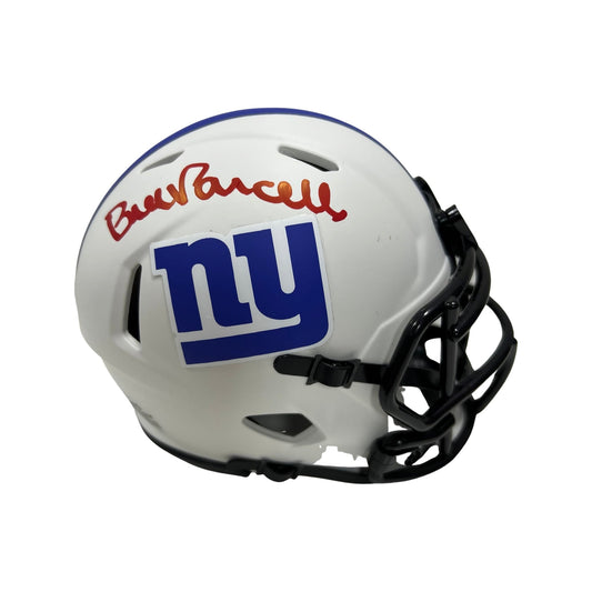 Bill Parcells Autographed New York Giants Lunar Eclipse Mini Helmet Steiner CX