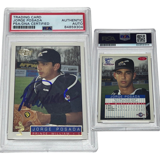 1994 Jorge Posada Fleer Excel #112 Autographed PSA Auto Authentic
