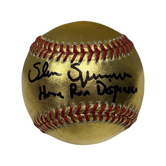 Shane Spencer Autographed New York Yankees Gold OMLB Home Run Dispenser Inscription Steiner CX