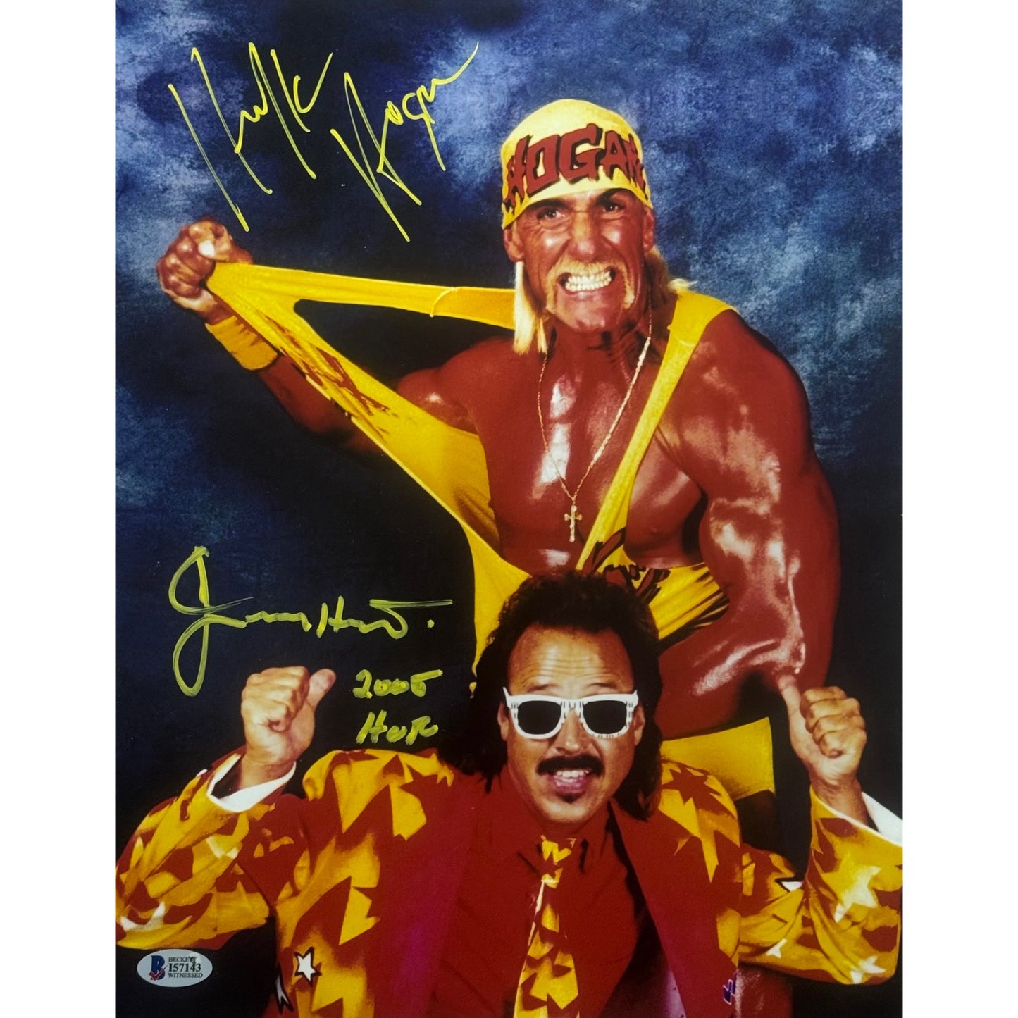 Hulk Hogan And Jimmy Hart Autographed 16x20 Beckett BAS