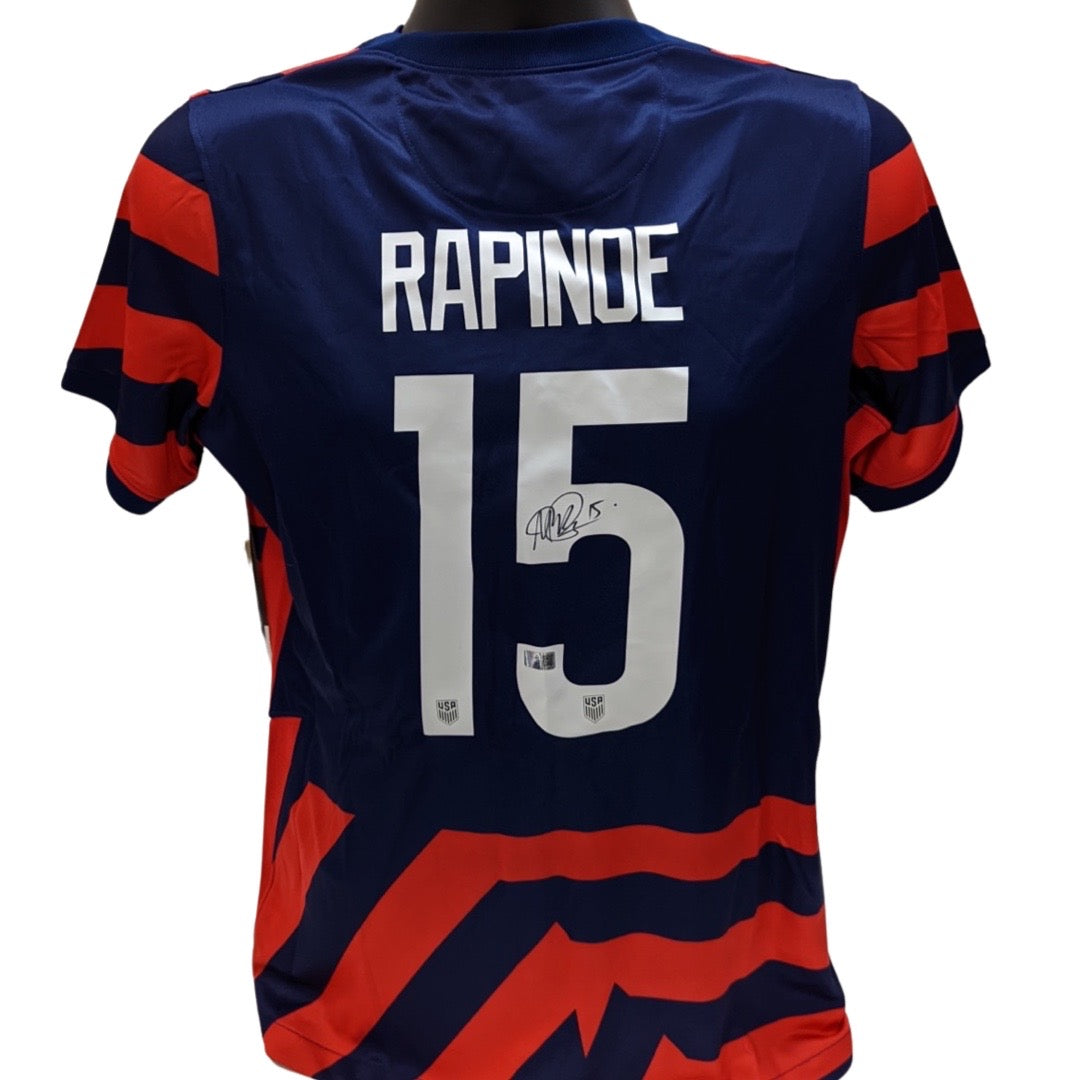 Megan Rapinoe Autographed USA Soccer Nike Red/Blue Jersey Steiner CX