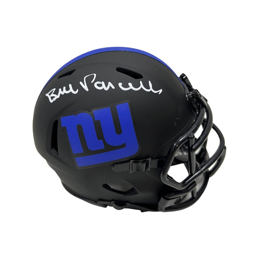 Bill Parcells Autographed New York Giants Eclipse Mini Helmet Steiner CX