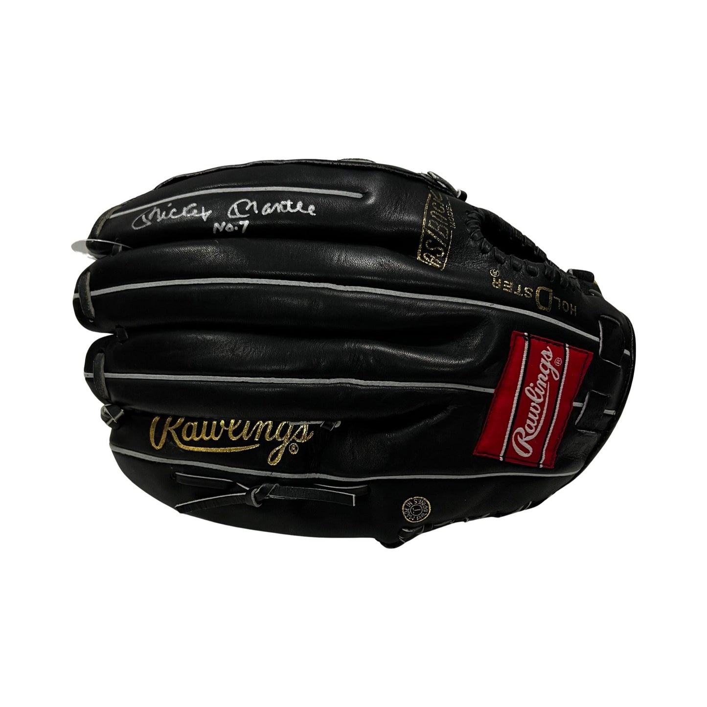 Mickey Mantle Autographed New York Yankees Rawlings Baseball Glove No 7 Inscription JSA LOA