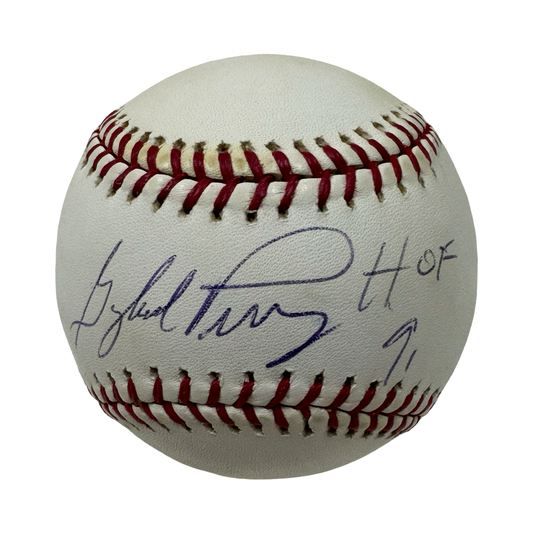 Gaylord Perry Autographed Official National League Baseball HOF 91 Inscription JSA