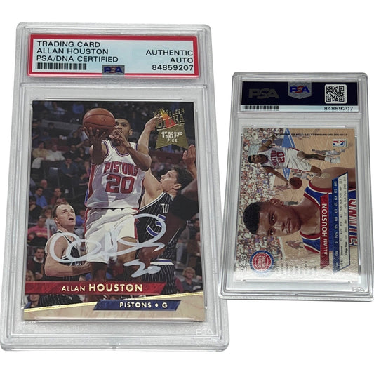 1993-94 Allan Houston Fleer Ultra Rookie Card #243 Autographed PSA Auto Authentic