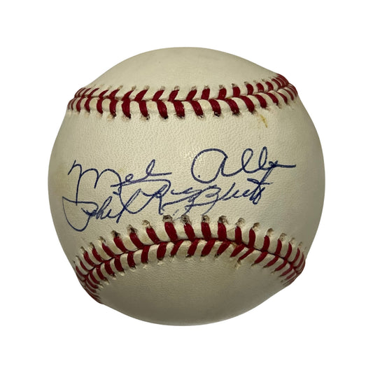 Phil Rizzuto & Mel Allen Autographed New York Yankees National League Baseball JSA