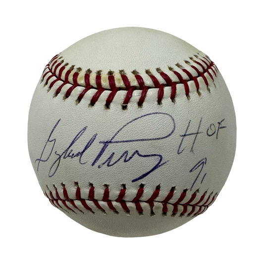 Gaylord Perry Autographed Official National League Baseball “HOF 91” Inscription JSA