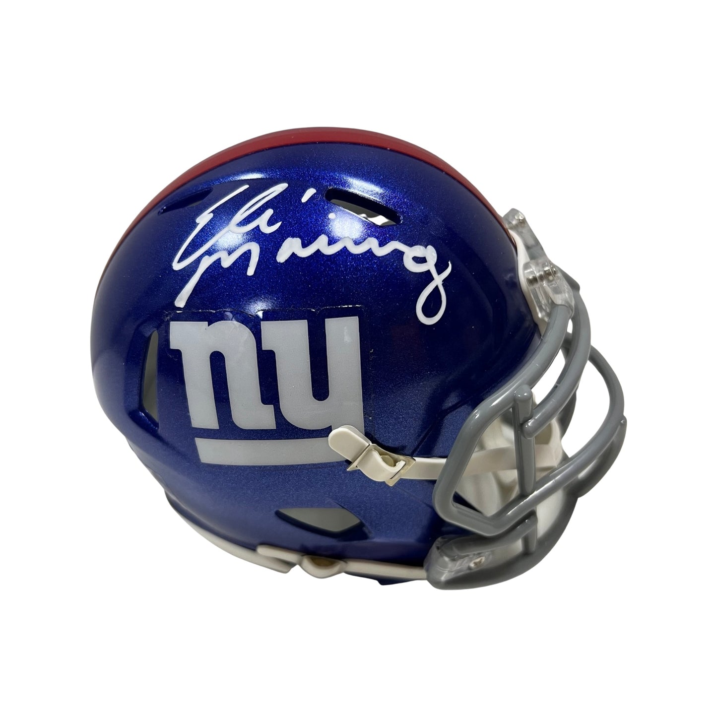 Eli Manning Autographed New York Giants Speed Mini Helmet Steiner