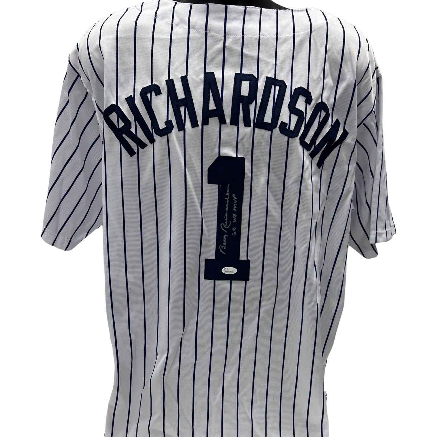 Bobby Richardson Autographed New York Yankees Pinstripe Jersey 60 WS MVP Inscription JSA