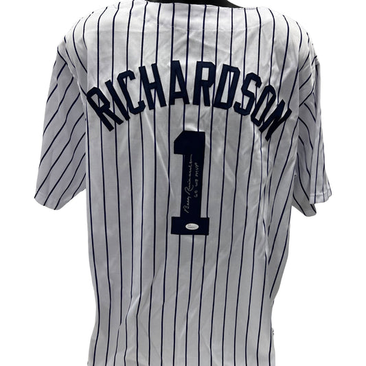 Bobby Richardson Autographed New York Yankees Pinstripe Jersey 60 WS MVP Inscription JSA