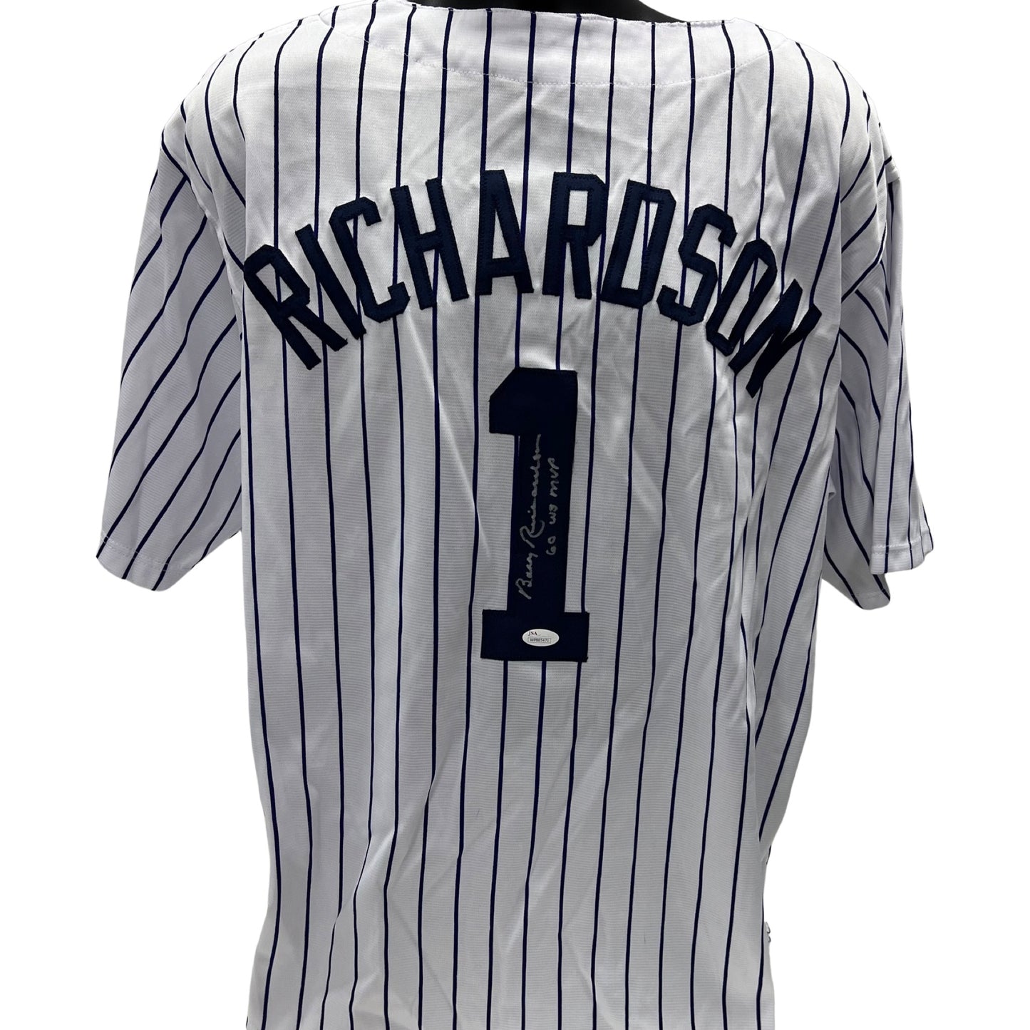 Bobby Richardson Autographed New York Yankees Pinstripe Jersey “60 WS MVP” Inscription JSA