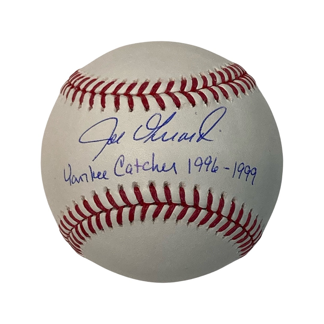 Joe Girardi Autographed New York Yankees OMLB “Yankee Catcher 1996-1999” Inscription Steiner CX