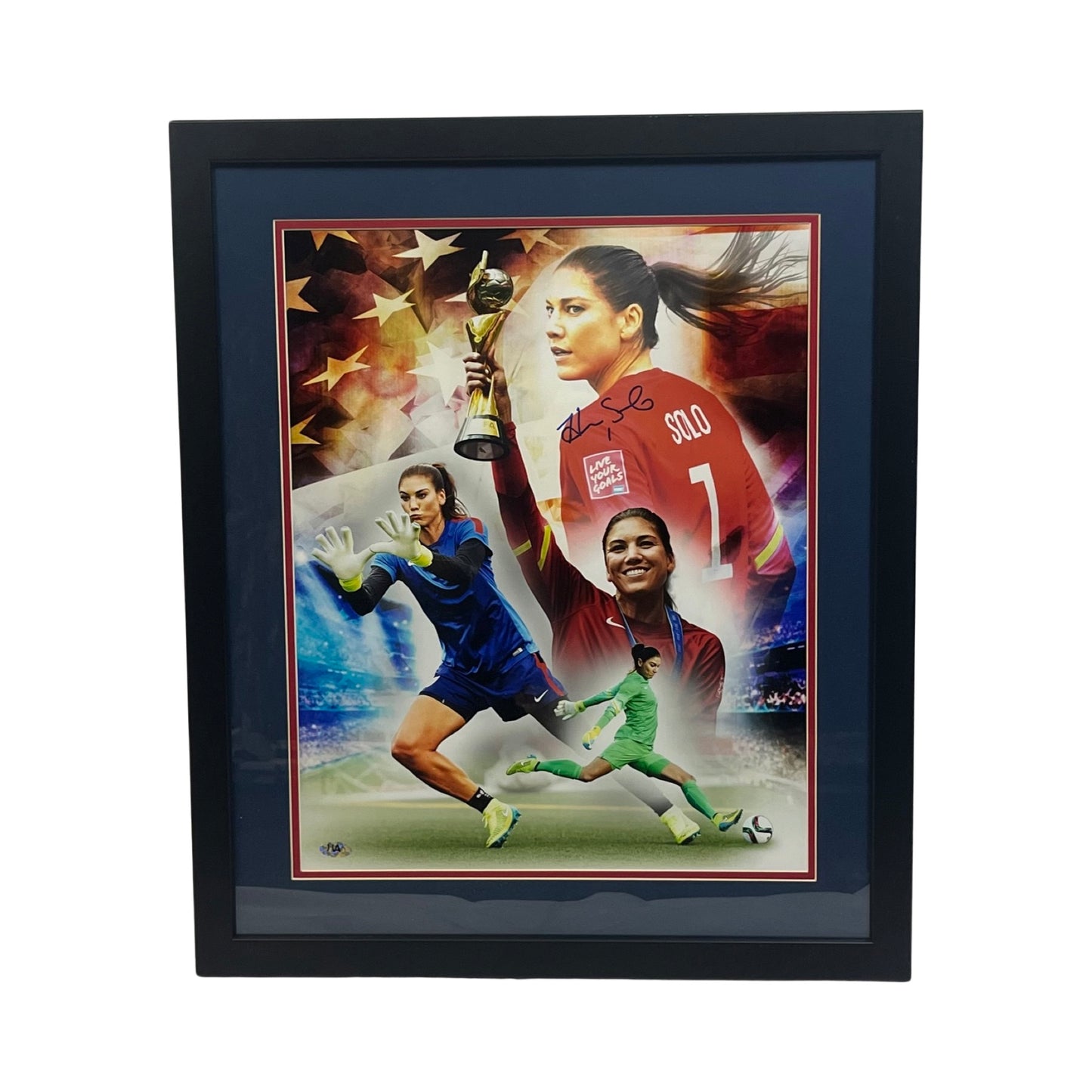 Hope Solo Autographed USA Soccer Framed 16x20 MAB