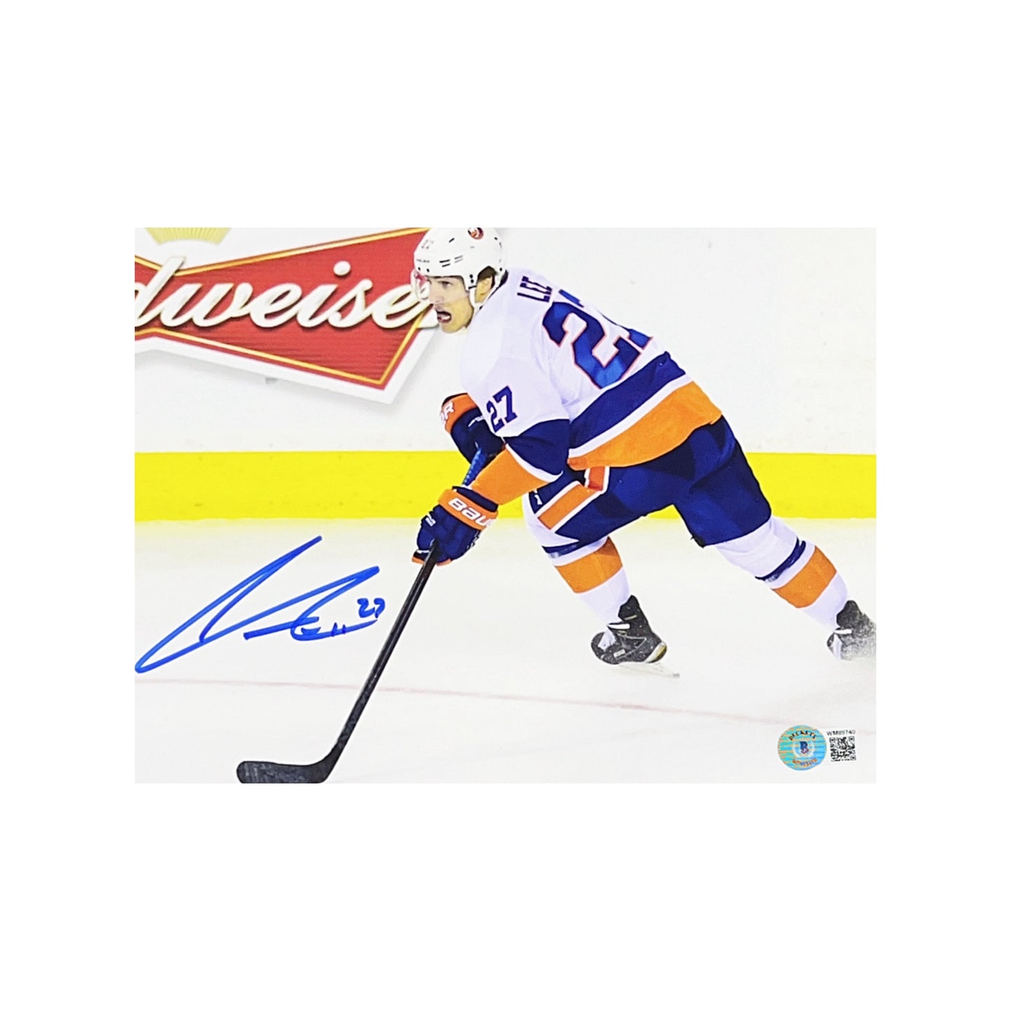 Anders Lee Autographed New York Islanders Skating 8x10 Beckett