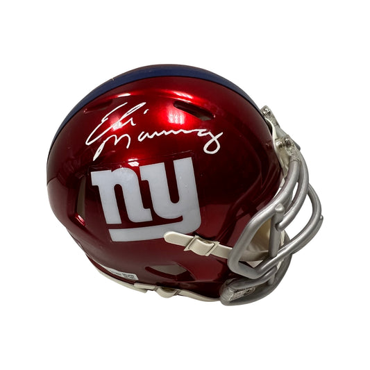 Eli Manning Autographed New York Giants Flash Mini Helmet Fanatics