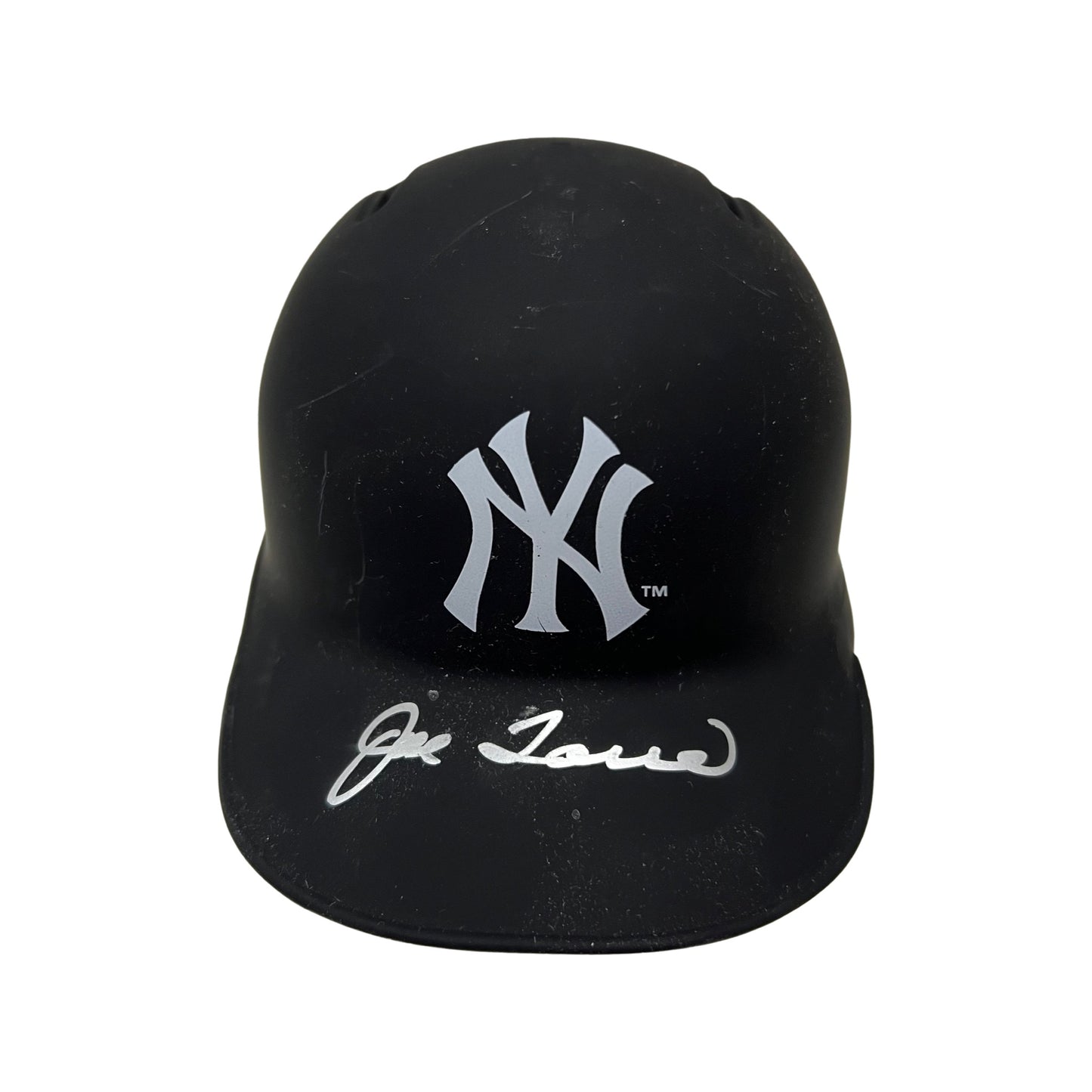 Joe Torre Autographed New York Yankees Flat Black Mini Helmet JSA