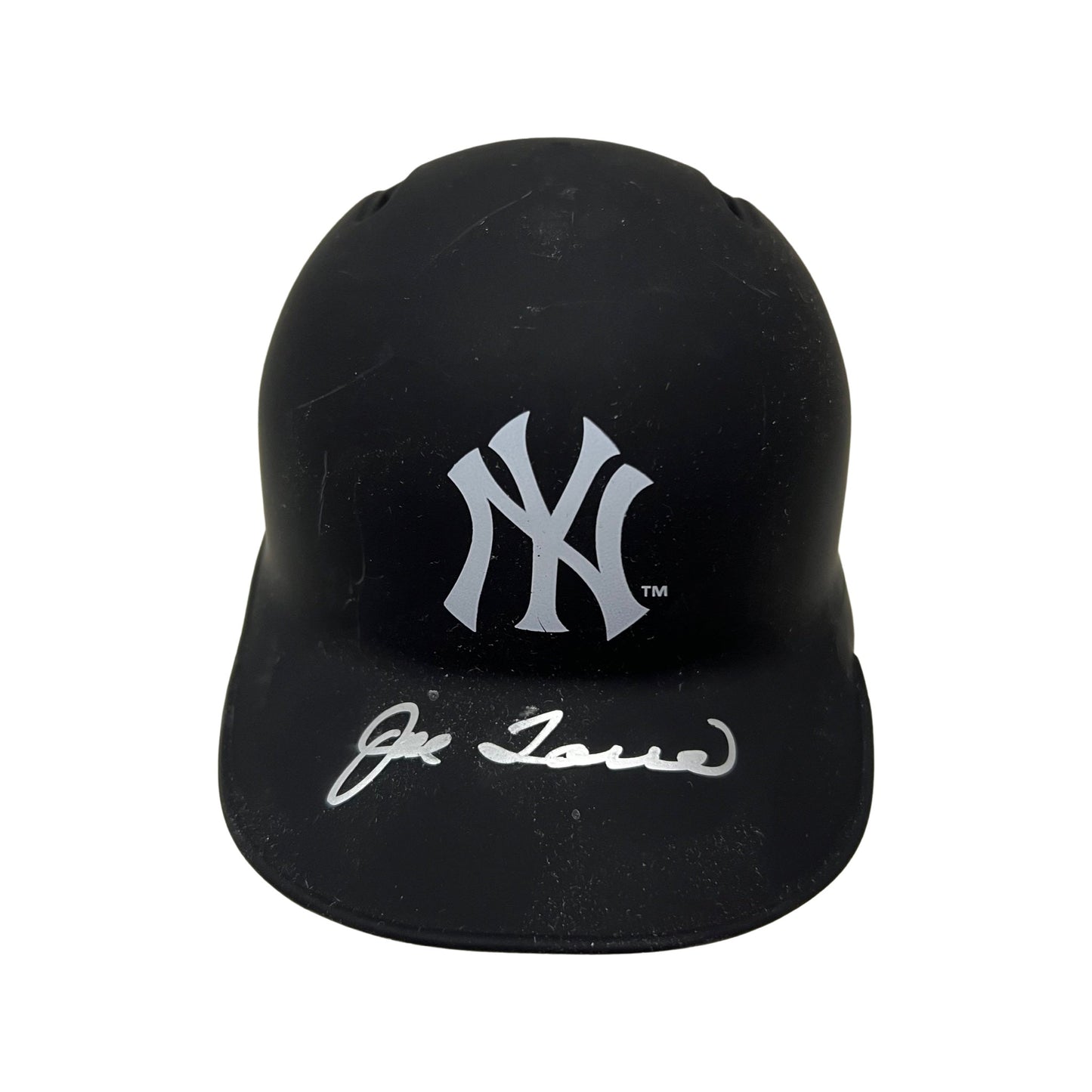 Joe Torre Autographed New York Yankees Flat Black Mini Helmet JSA