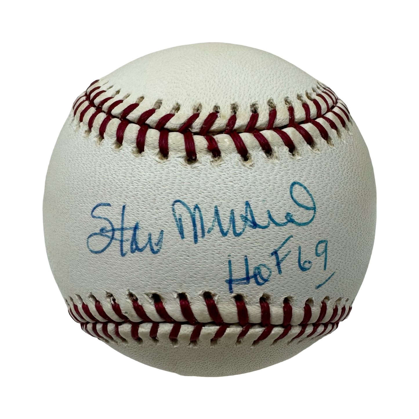 Stan Musial Autographed St Louis Cardinals Official National League Baseball HOF 69 Inscription JSA