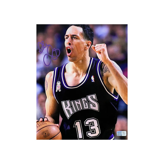 Doug Christie Autographed Sacramento Kings Fist Pump 8x10 Steiner CX