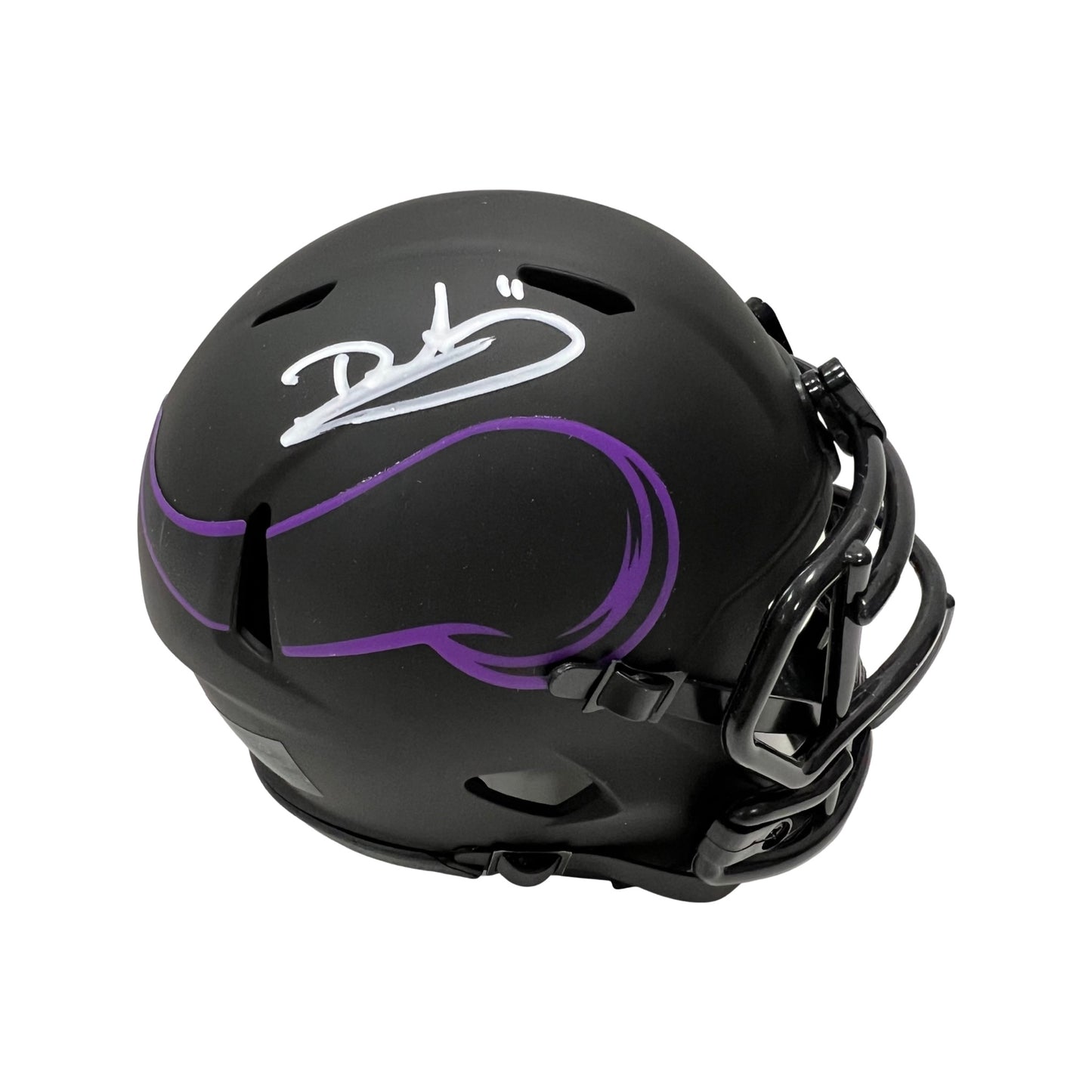 Daunte Culpepper Autographed Minnesota Vikings Eclipse Mini Helmet JSA