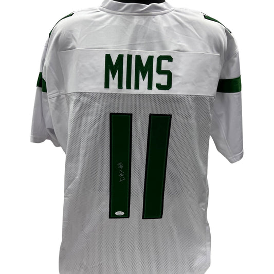 Denzel Mims Autographed New York Jets White Jersey JSA