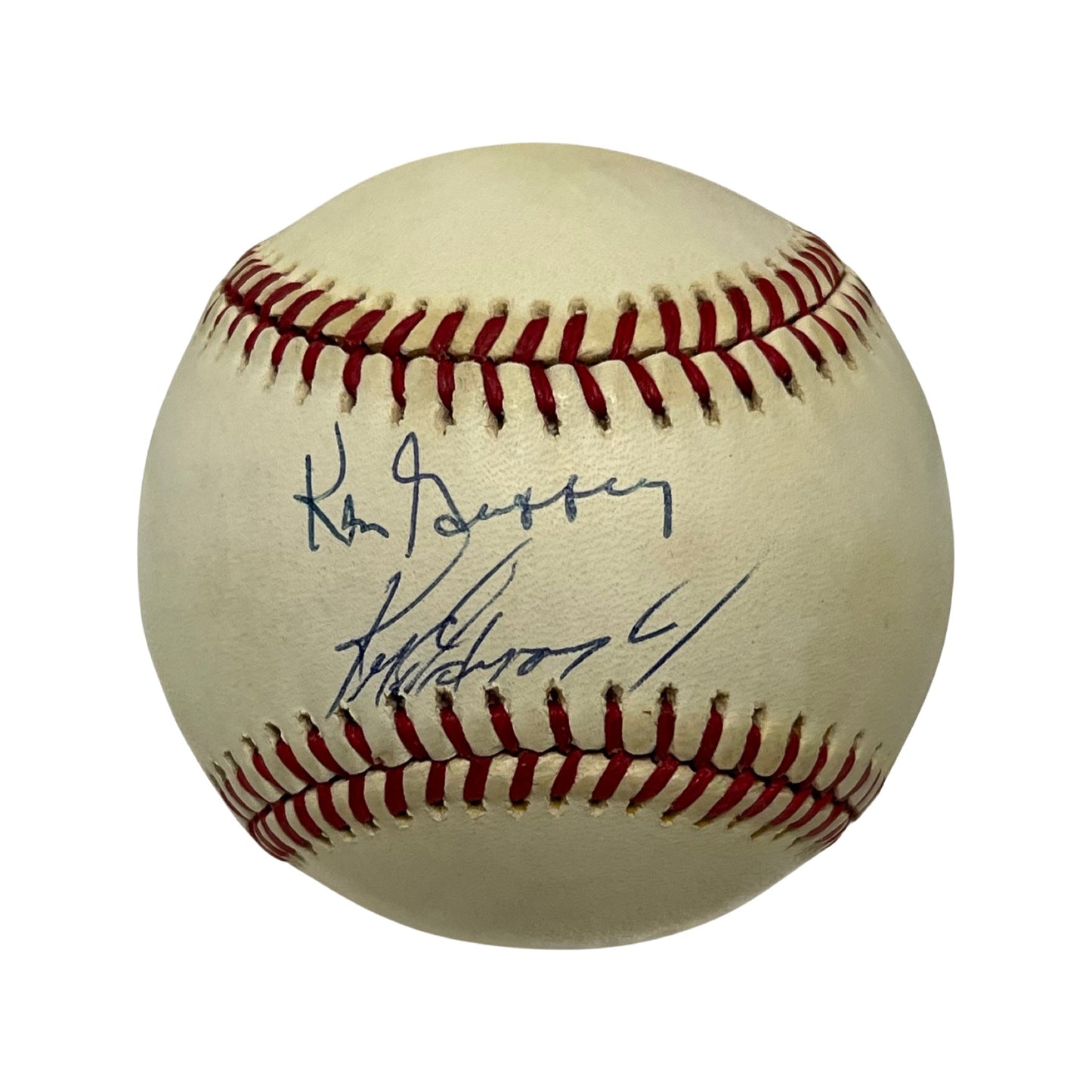 Ken Griffey Jr & Ken Griffey Sr Autographed OMLB Beckett