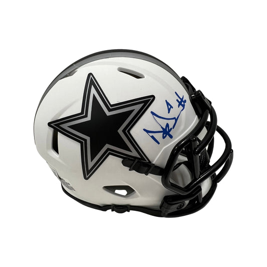 Dak Prescott Autographed Dallas Cowboys Lunar Eclipse Mini Helmet Beckett