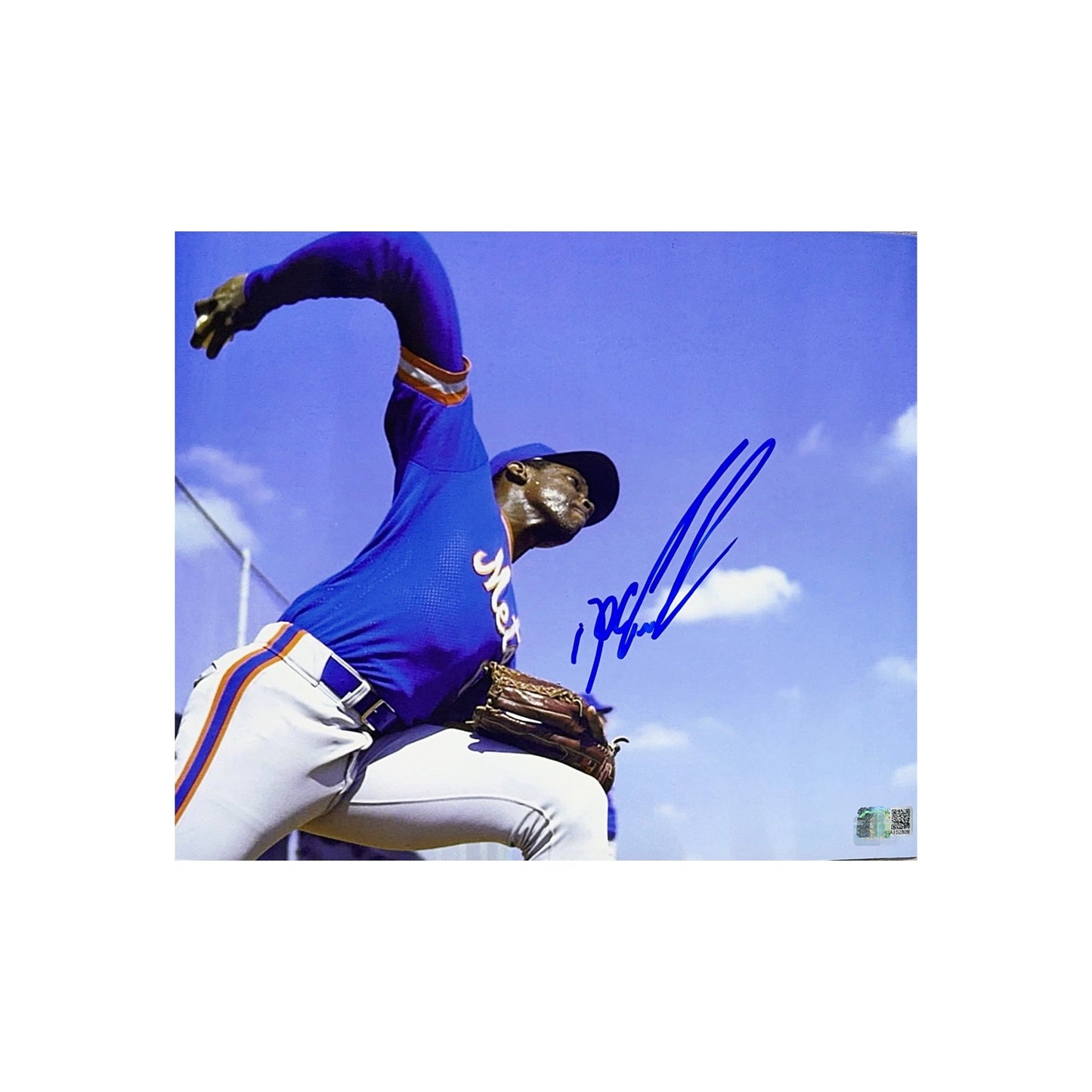 Doc Gooden Autographed New York Mets Wind-Up 8x10 Steiner CX