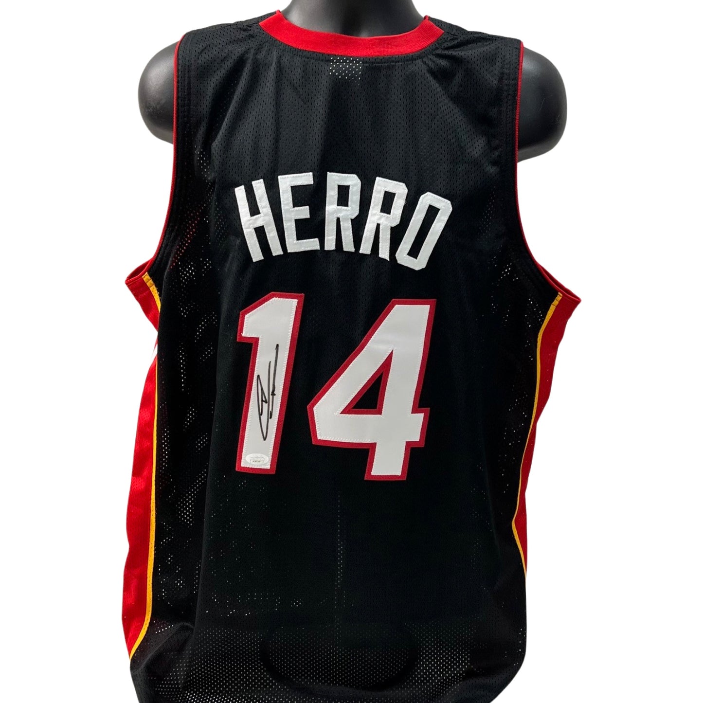 Tyler Herro Autographed Miami Heat Black Jersey JSA