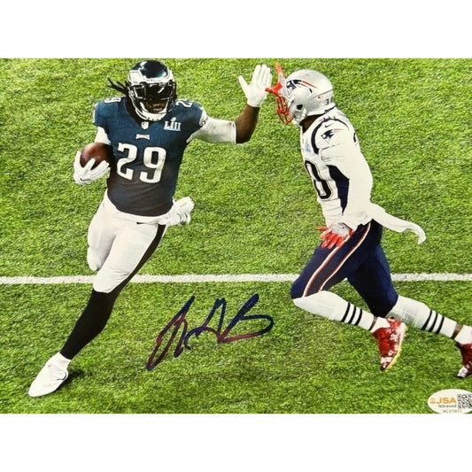LeGarrett Blount Philadelphia Eagles Against Patriots Sky View 8x10 JSA (Copy)