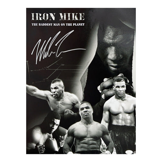 Mike Tyson Autographed 16x20 Baddest Man on the Planet JSA
