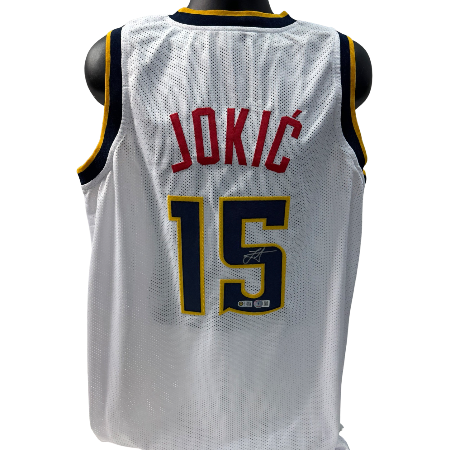 Nikola Jokic Autographed Denver Nuggets White Jersey Beckett