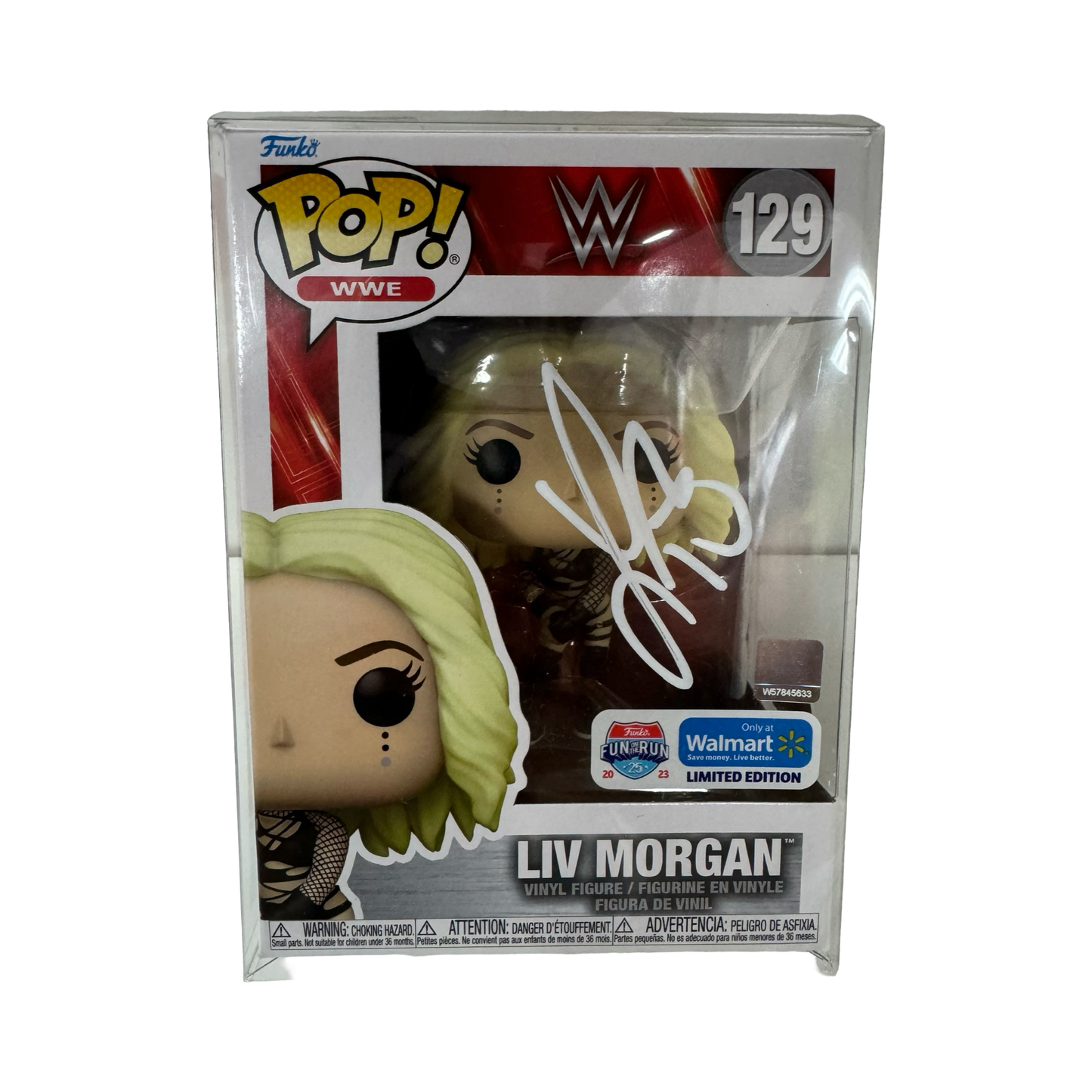 Liv Morgan Signed WWE Funko Pop #129 Beckett
